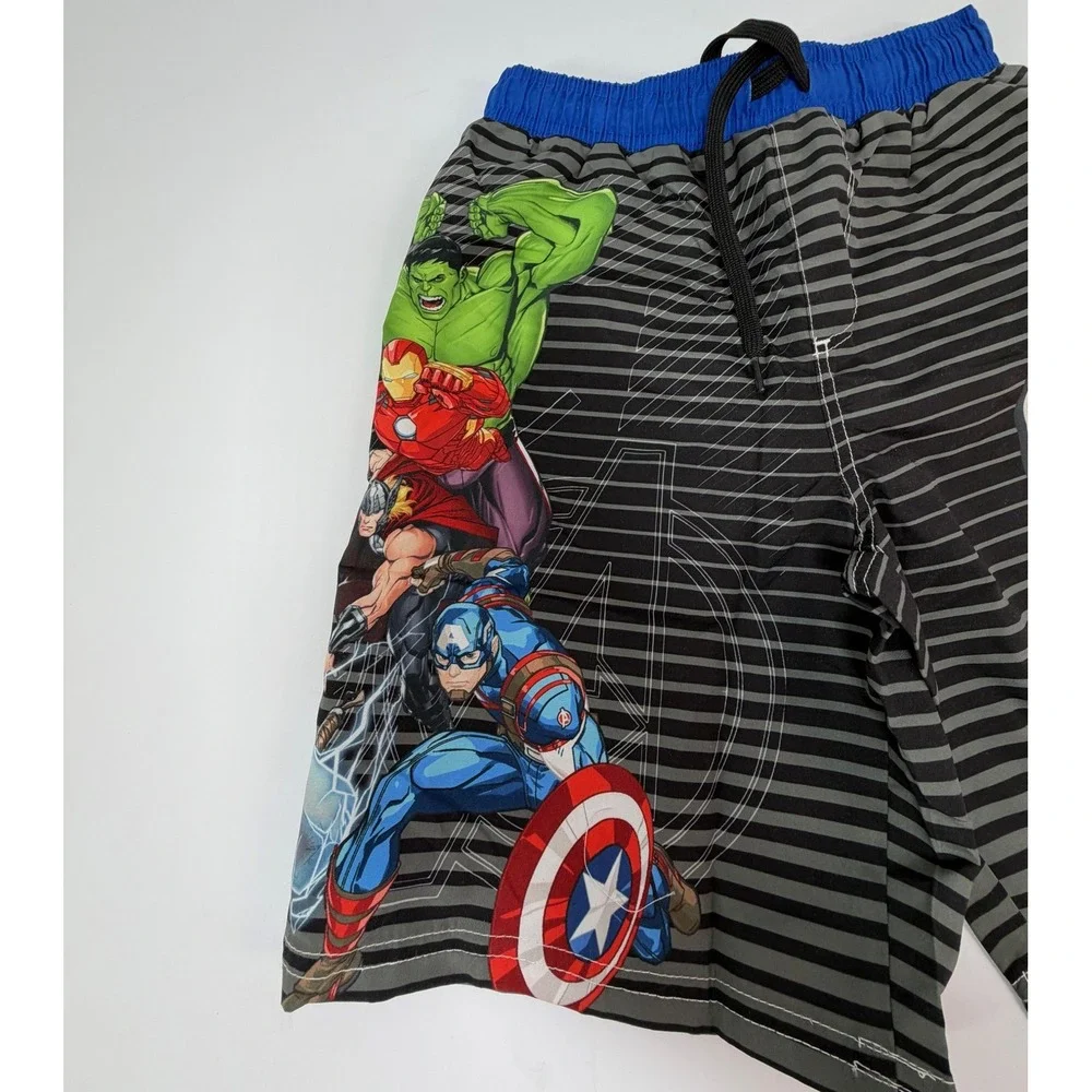 Marvel‎ Avengers Boys Swim Trunk Size 7 New With Tags NWT UV Protection Graphic
